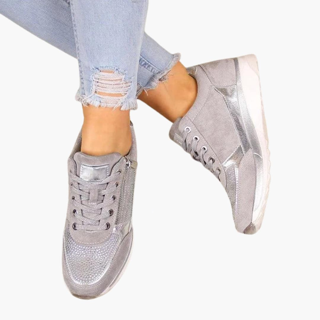 Virelle | Women Orthopedic Zip Accent Sneakers