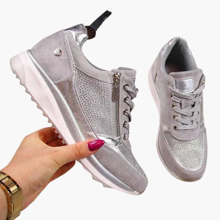 Virelle | Women Orthopedic Zip Accent Sneakers