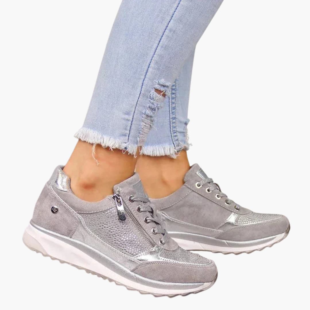 Virelle | Women Orthopedic Zip Accent Sneakers