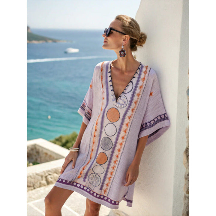 Marrakech | Embroidered Tribal Kaftan Summer Dress