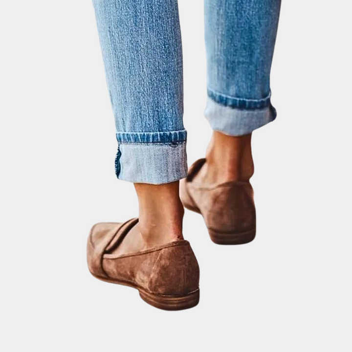 Malina | Pointed-Toe Suede Slip-On Orthopedic Flats for Women
