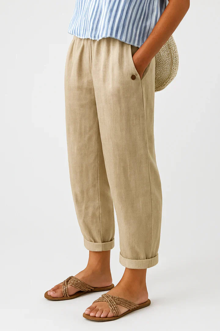 Mila | Women's Relaxed Fit Linen Pants
