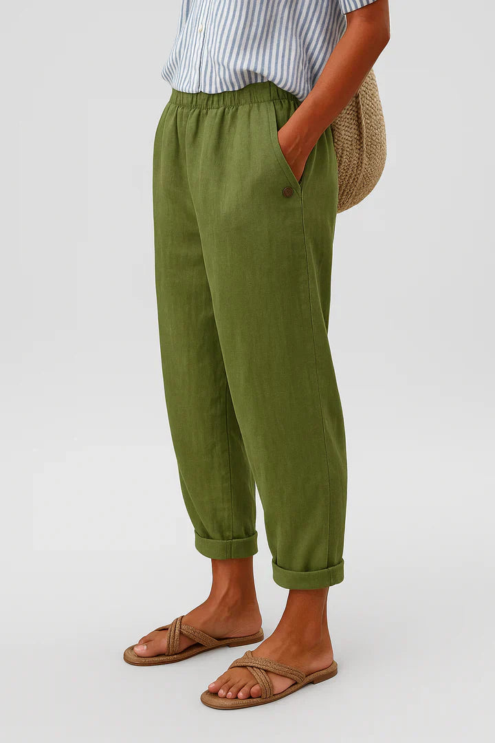Mila | Women's Relaxed Fit Linen Pants