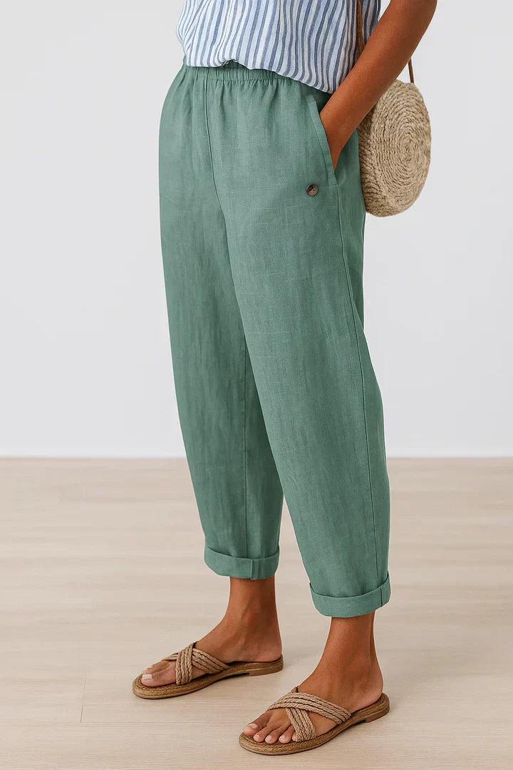 Mila | Women's Relaxed Fit Linen Pants