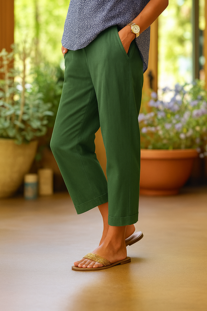 Nora | Women's Tailored Linen Pants
