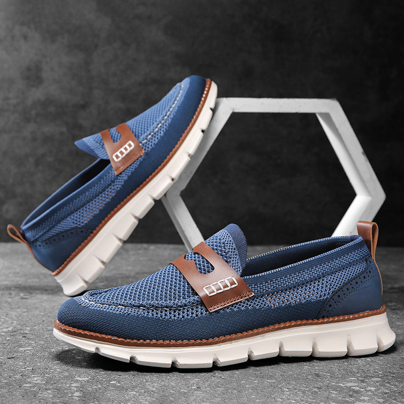 Marcus | Breathable Slip-On Oxford Loafers