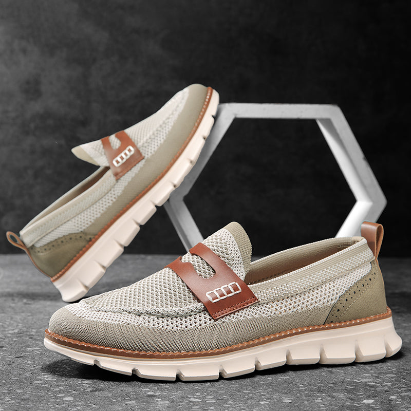 Marcus | Breathable Slip-On Oxford Loafers