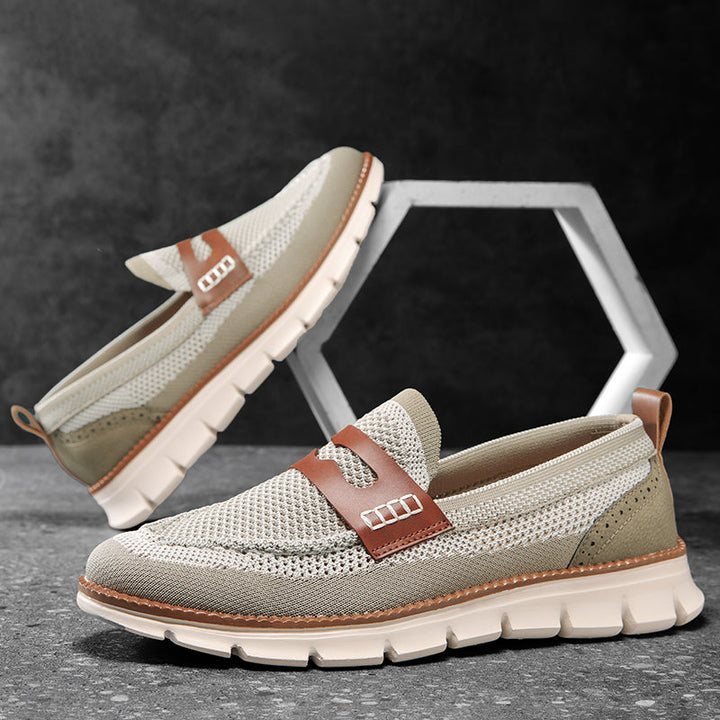 Marcus | Breathable Slip-On Oxford Loafers