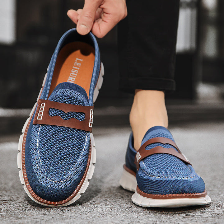 Marcus | Breathable Slip-On Oxford Loafers