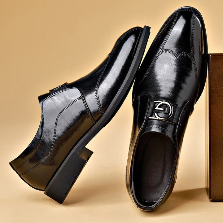 Romano | Wingtip Slip On Metal Buckle Mens Formal Shoes