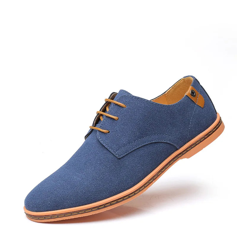 Ashford | Plain Toe Suede Lace-Up Oxford Casual Mens Shoes