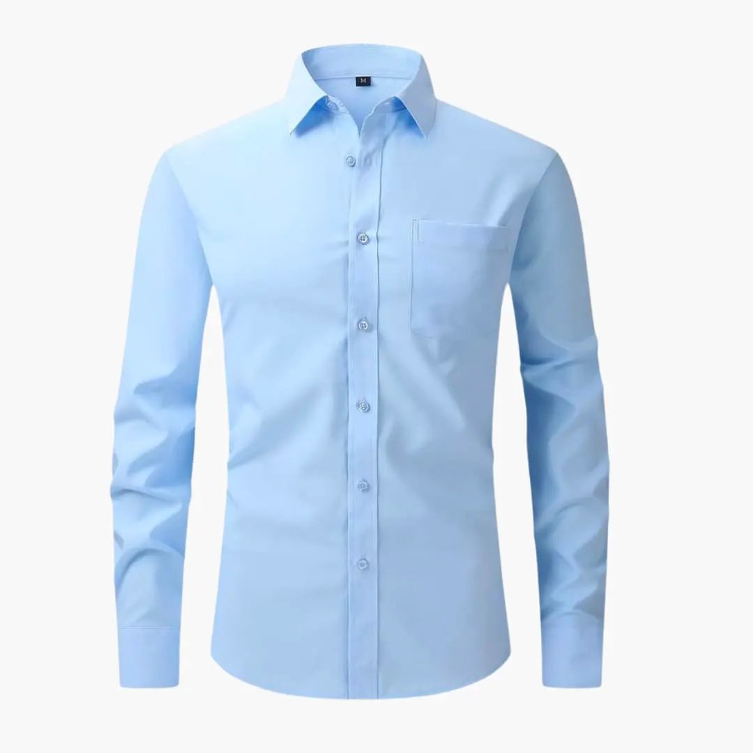 Aiden | Classic Button-Up Men's Smart-Casual Shirt with Chest Pocket