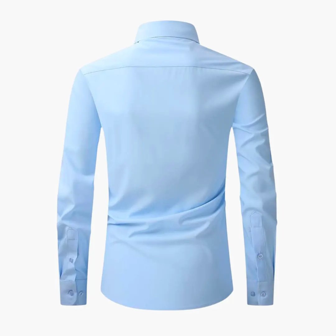 Aiden | Classic Button-Up Men's Smart-Casual Shirt with Chest Pocket