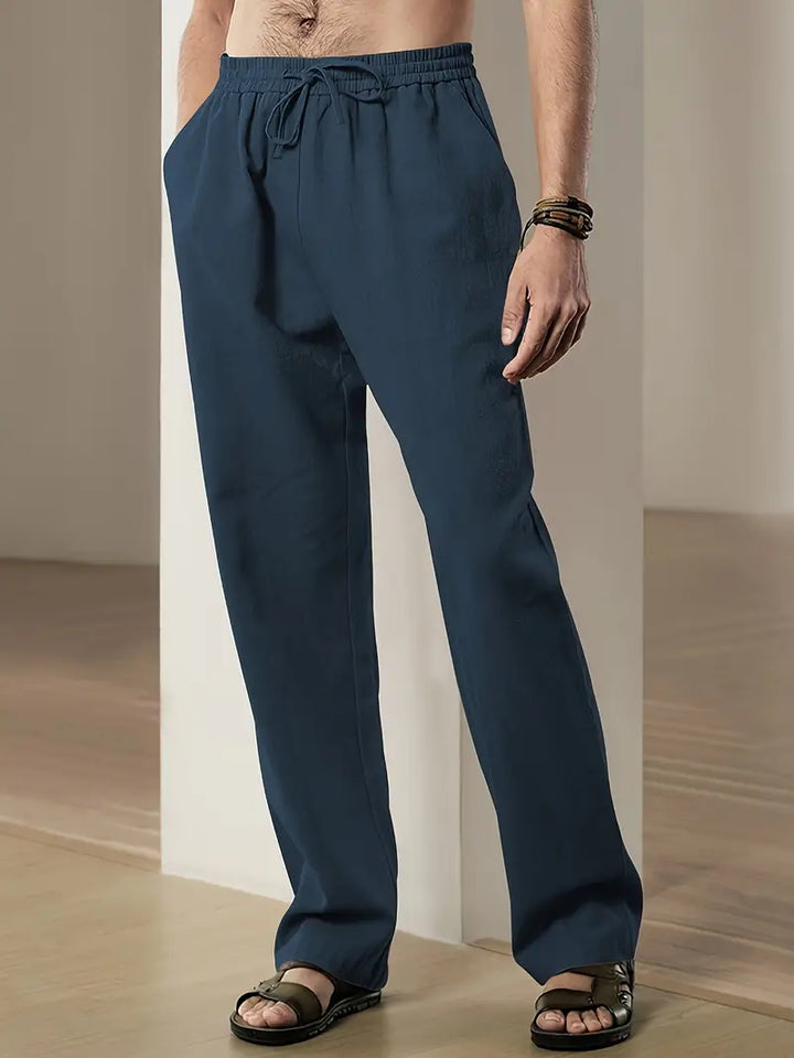 Matteo | Men's Straight Leg Linen Pants