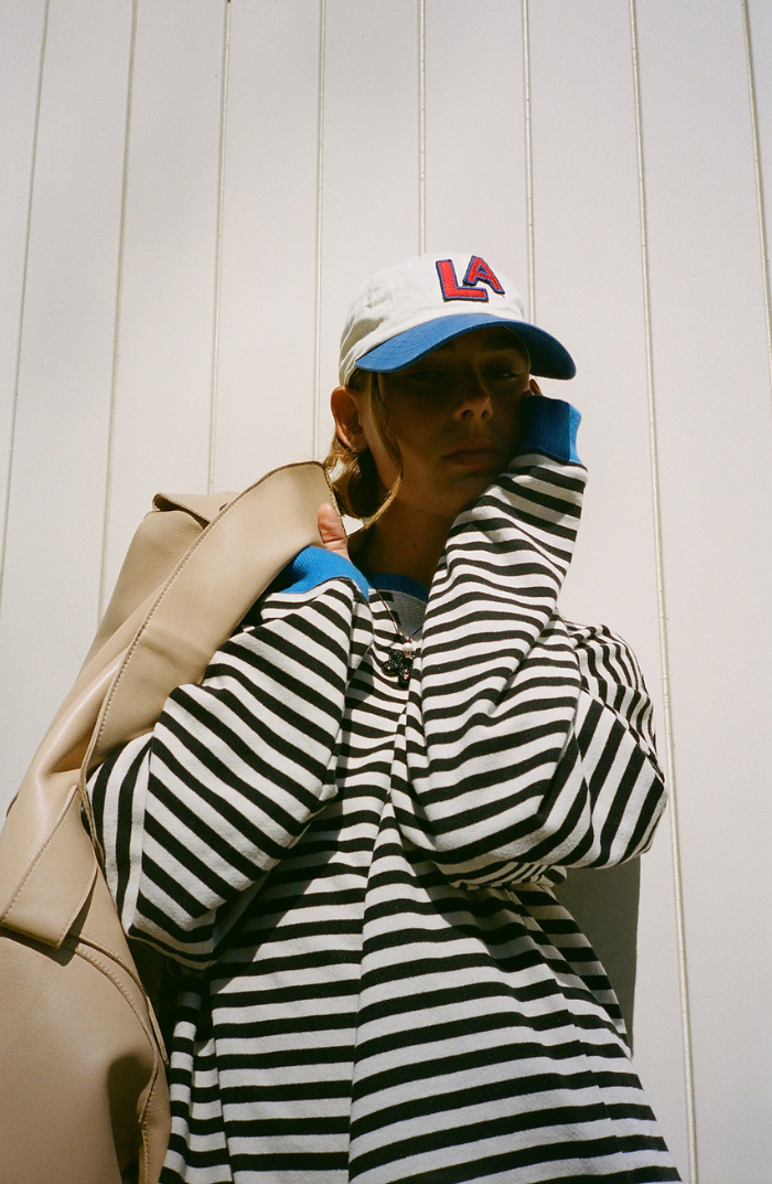 Ziggy | Striped Oversized Sweatshirt – Women's Colourblock Crewneck