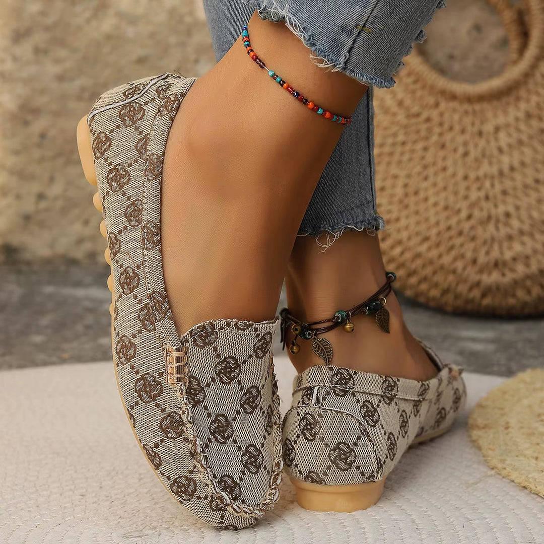 Daphne | Denim Slip-On Flats