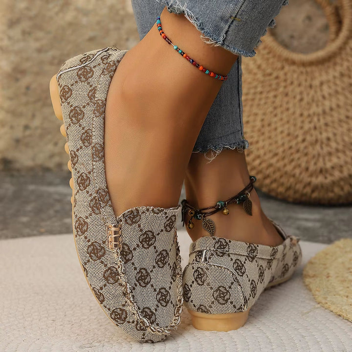 Daphne | Denim Slip-On Flats