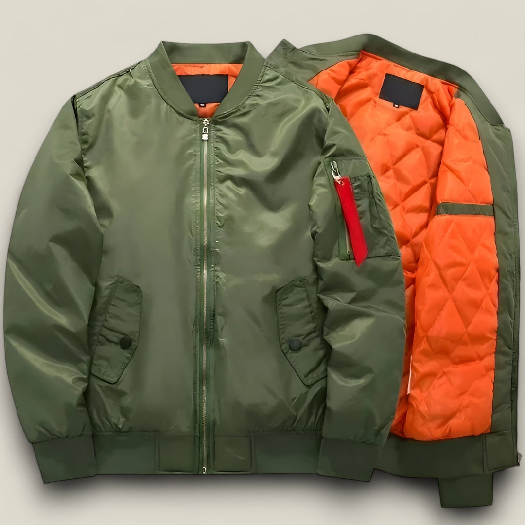 Logan | MA-1 Quilted Liner Men's Pilot Bomber Jacket
