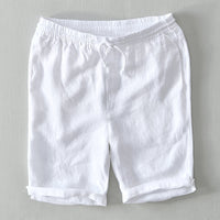 Cabana | Men's Elasticated Rolled Hem Linen Shorts