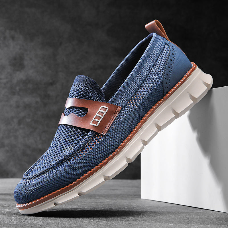Marcus | Breathable Slip-On Oxford Loafers