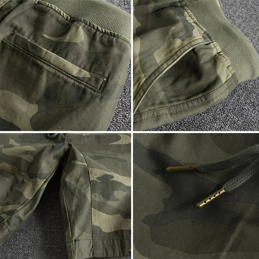 Ranger | Camo Print Drawstring Cotton Mens Shorts