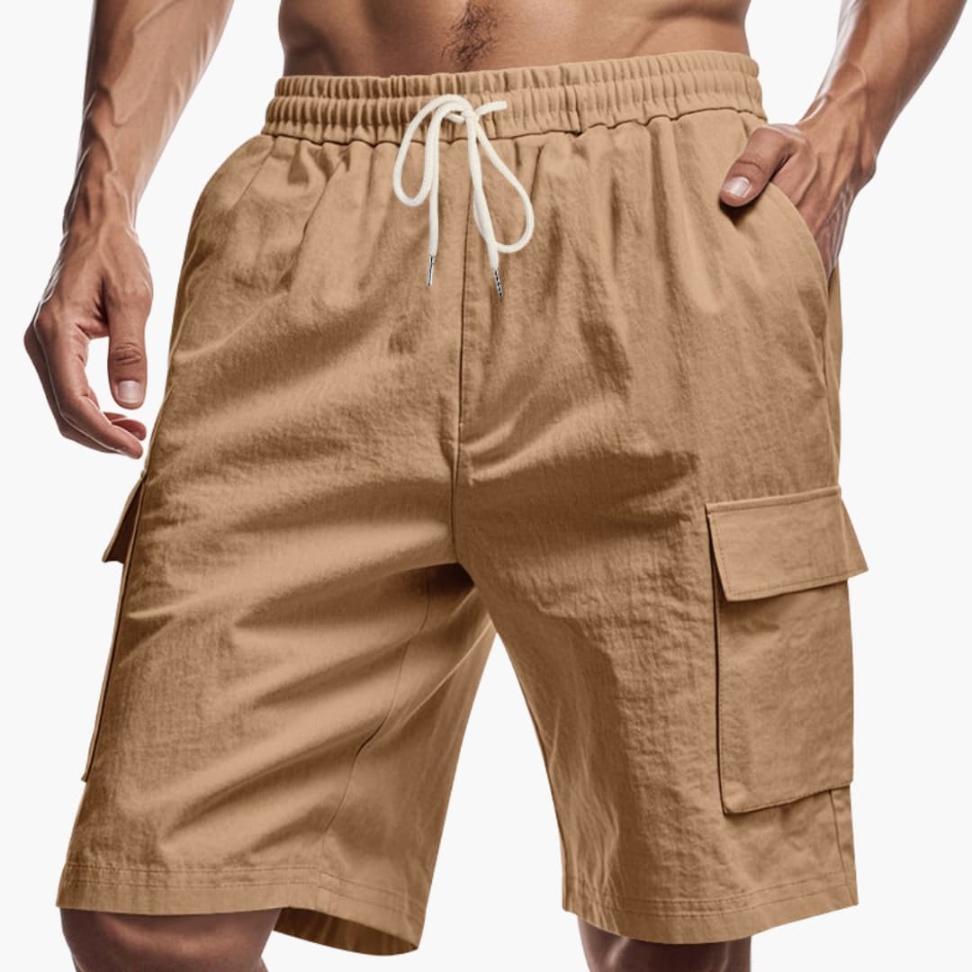 Noah | Comfy Drawstring Cargo Shorts