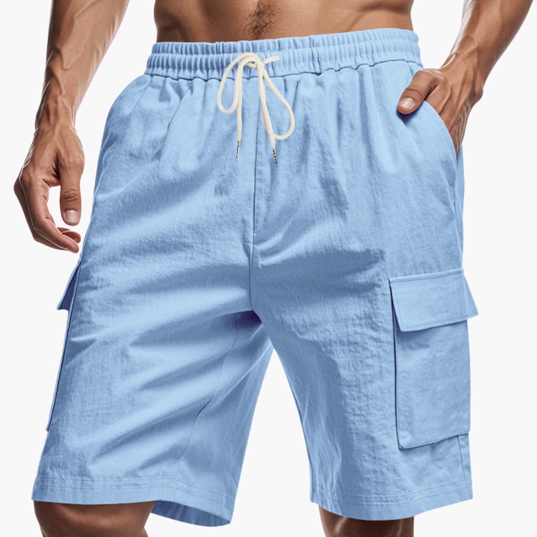 Noah | Comfy Drawstring Cargo Shorts