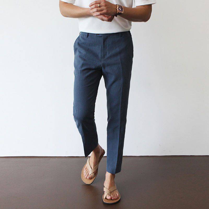 Archer | Men's Straight Leg Linen Trousers
