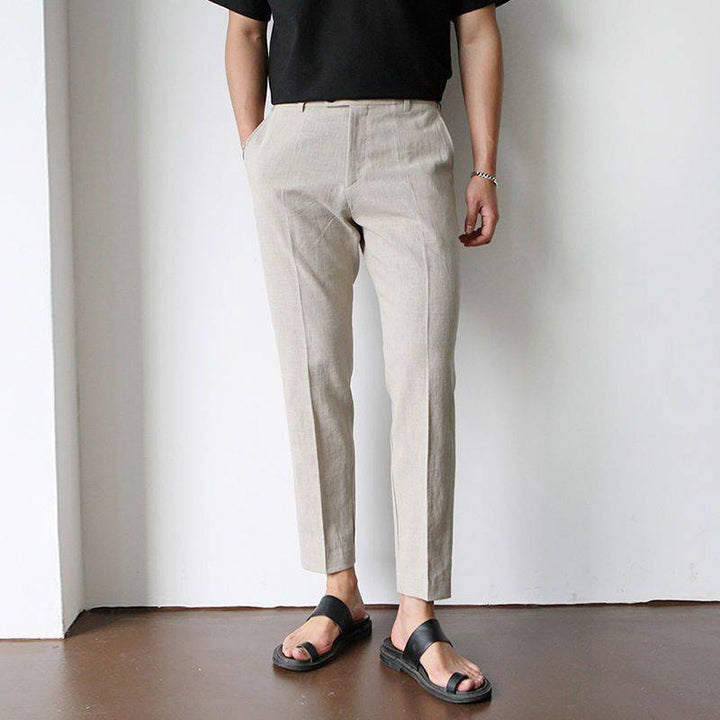 Archer | Men's Straight Leg Linen Trousers