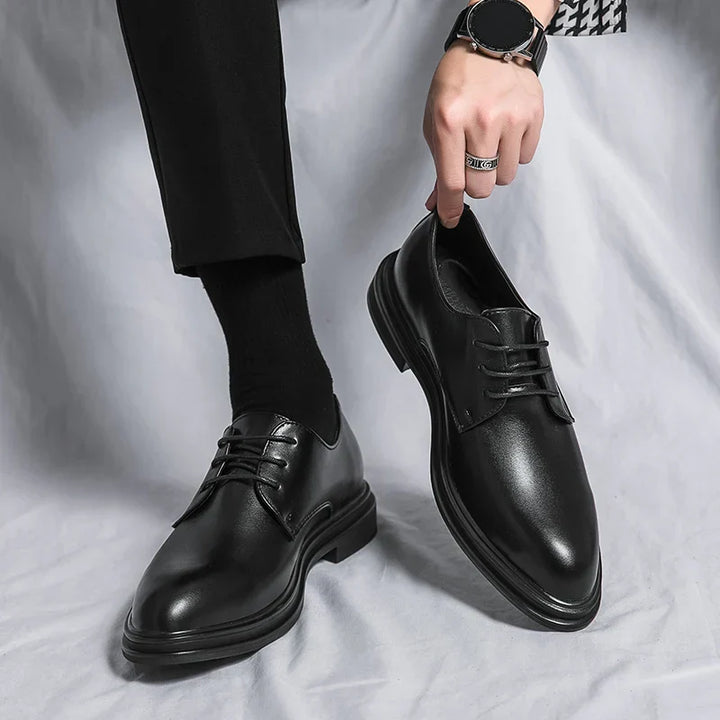 Gloss | Patent Leather Lace Up Mens Derby Formal Shoes