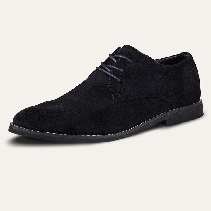 Stafford | Plain Toe Suede Lace-Up Derby Mens Shoes