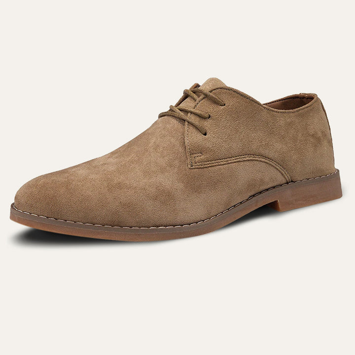 Stafford | Plain Toe Suede Lace-Up Derby Mens Shoes