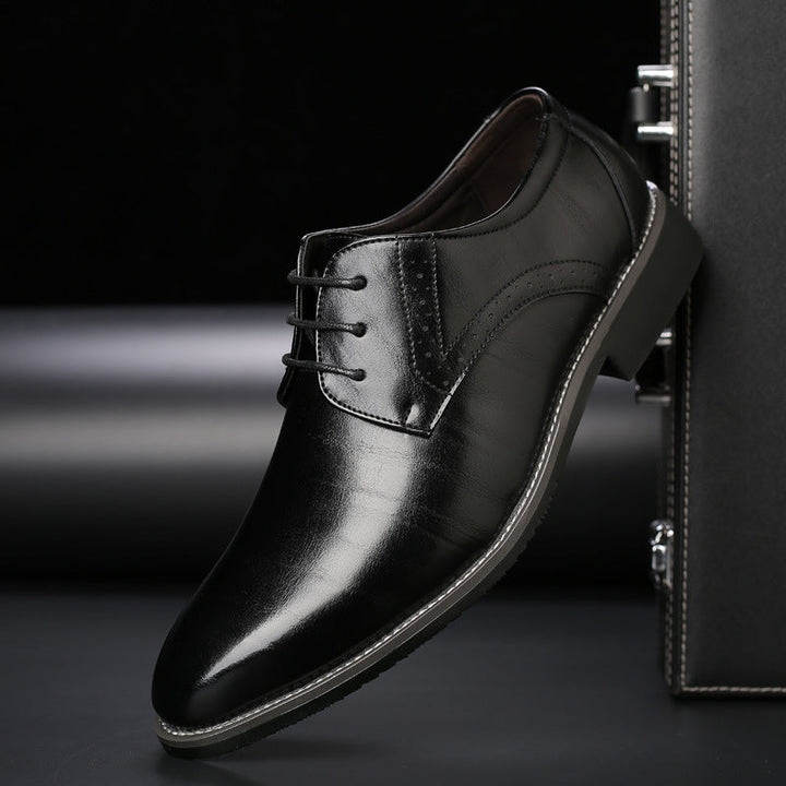 Sterling | Brogue Detail Lace Up Mens Derby Formal Shoes
