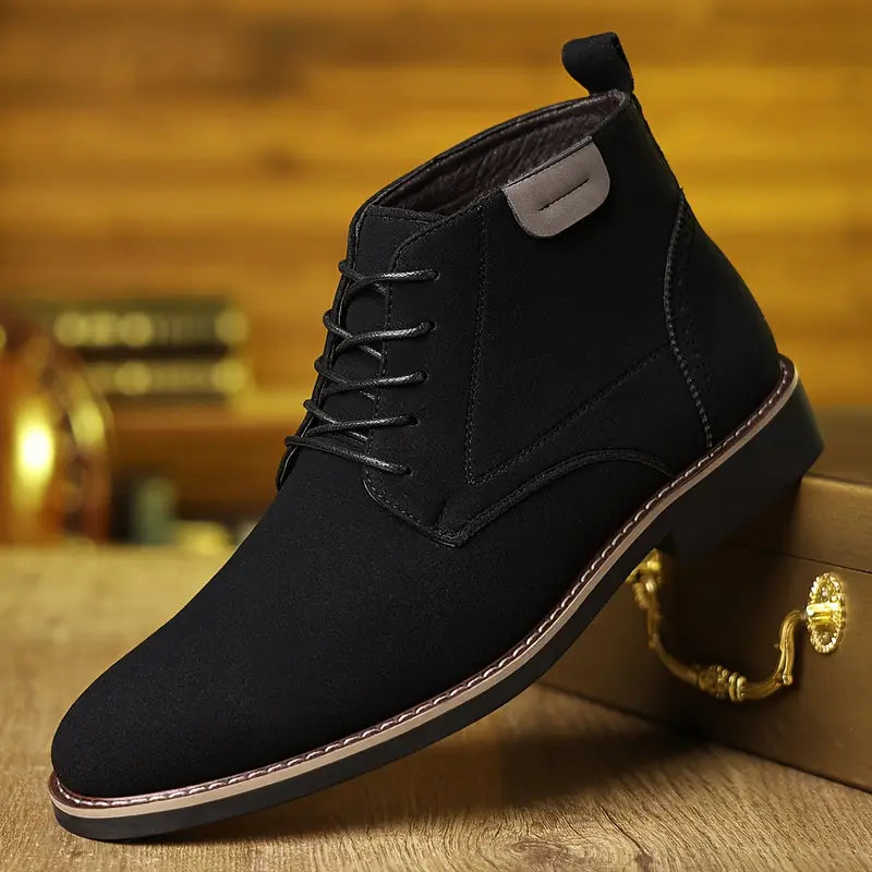 Benton | Suede Lace-Up Pointed Toe Chukka Casual Shoes Mens Shoes