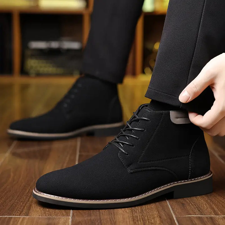 Benton | Suede Lace-Up Pointed Toe Chukka Casual Shoes Mens Shoes