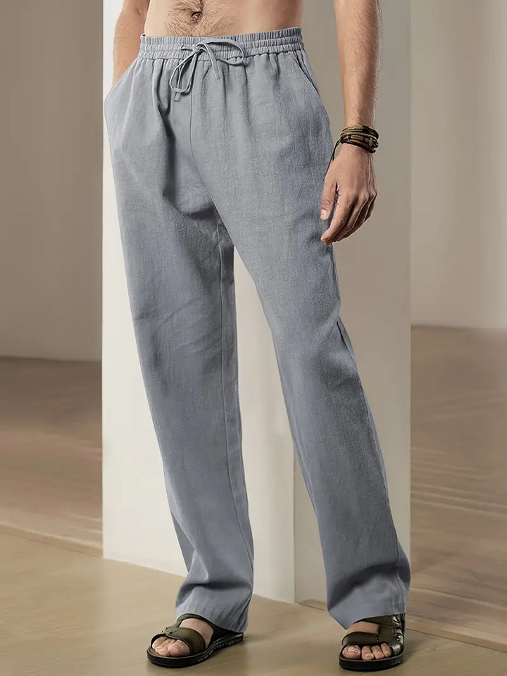 Matteo | Men's Straight Leg Linen Pants