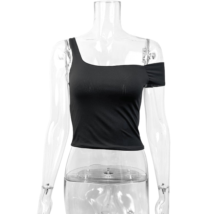 Zara | Asymmetric One Shoulder Bodysuit – Women's Fitted Going Out Top