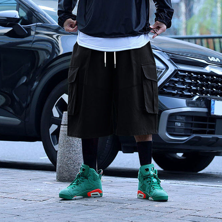 Grover | Men's Wide Leg Cargo Shorts with Oversized Pockets