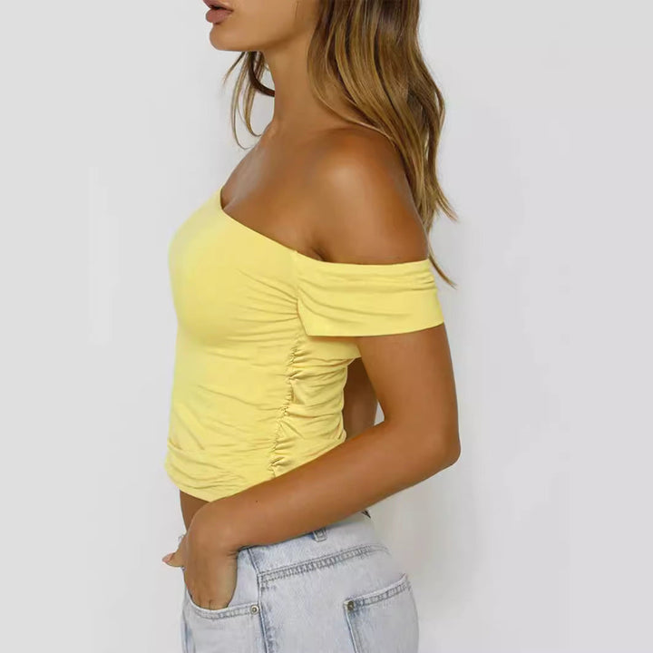 Sunny | Off Shoulder Crop Top – Women's Fitted Going Out Top