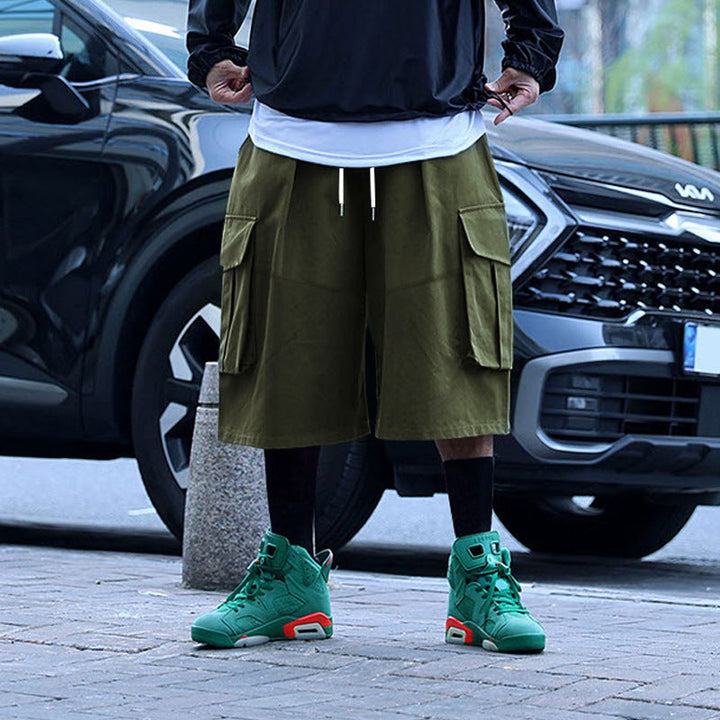 Grover | Men's Wide Leg Cargo Shorts with Oversized Pockets