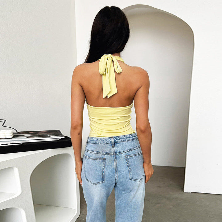 Zoe | Halter Neck Crop Top