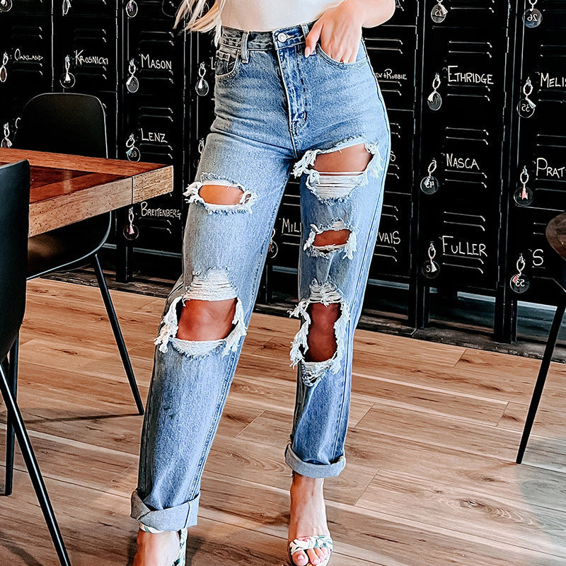 Emma | Ripped Boyfriend Jeans