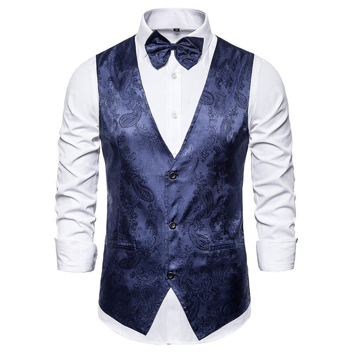 Daniel | Patterned Wedding Guest Suit Vest