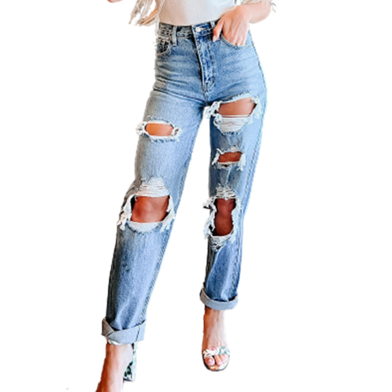 Emma | Ripped Boyfriend Jeans