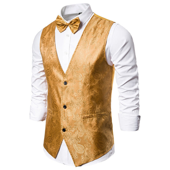 Daniel | Patterned Wedding Guest Suit Vest