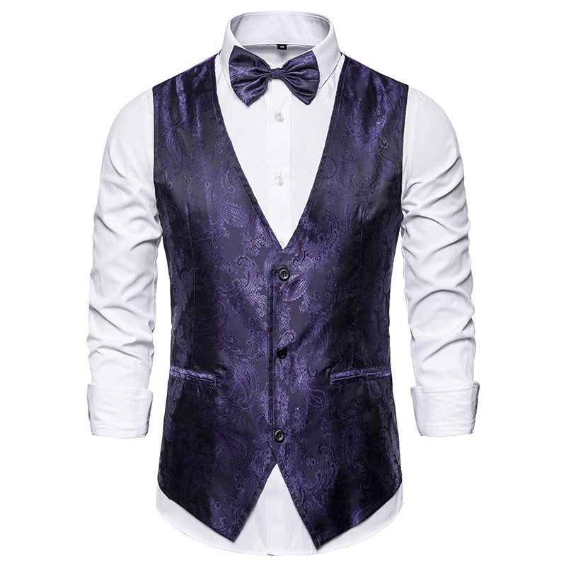 Daniel | Patterned Wedding Guest Suit Vest