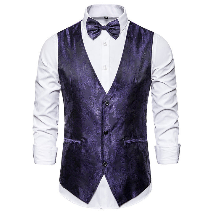 Daniel | Patterned Wedding Guest Suit Vest