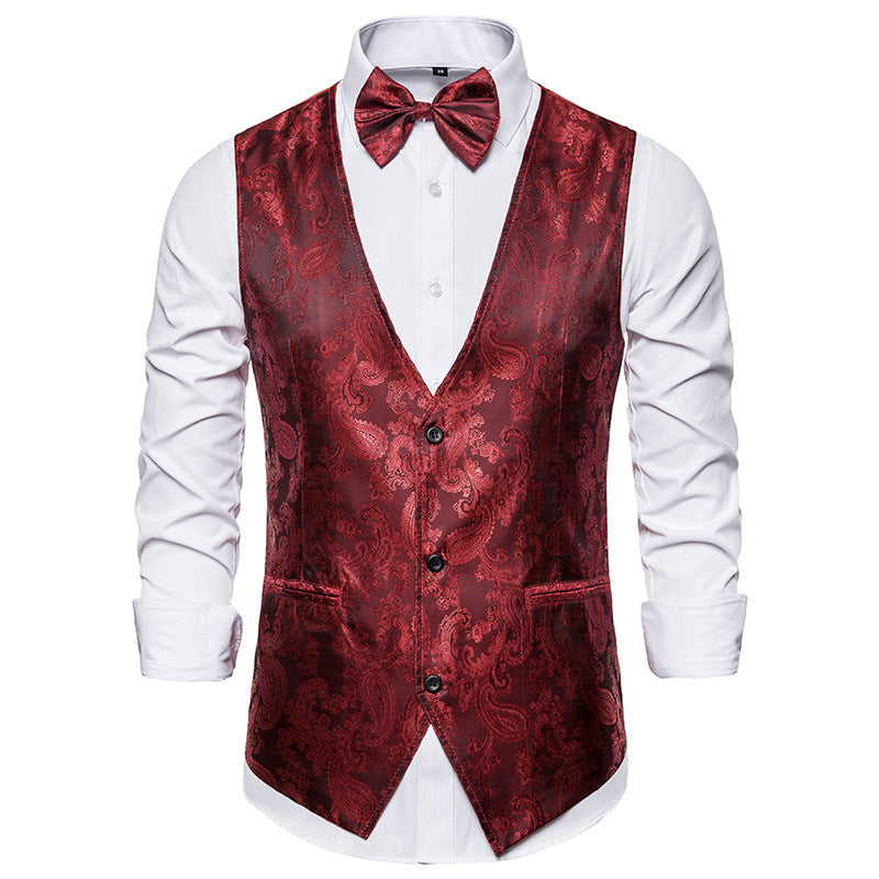 Daniel | Patterned Wedding Guest Suit Vest