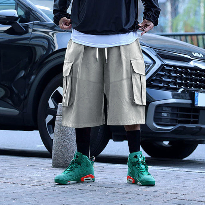 Grover | Men's Wide Leg Cargo Shorts with Oversized Pockets