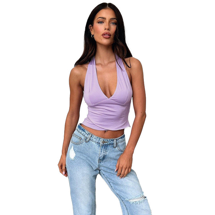 Zoe | Halter Neck Crop Top